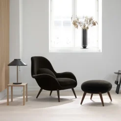 Reposapiés Swoon Ottoman , Hallingdal 65 130-roble ahumado*Fredericia Furniture Outlet