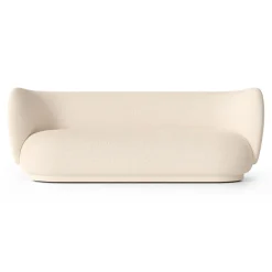 Rico soffa boucle 3-sits, Wool bouclé offwhite*Ferm Living Hot