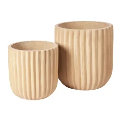 Set de 2 macetas Fiber, Antique*Broste Copenhagen New