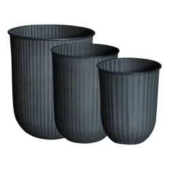 Set de 3 macetas Out stripe, Black*DBKD Clearance