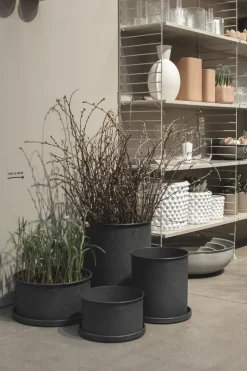 Set de 2 macetas Plant bowl, Black*DBKD Hot