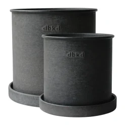 Set de 2 macetas Plant pot small, Black*DBKD Discount