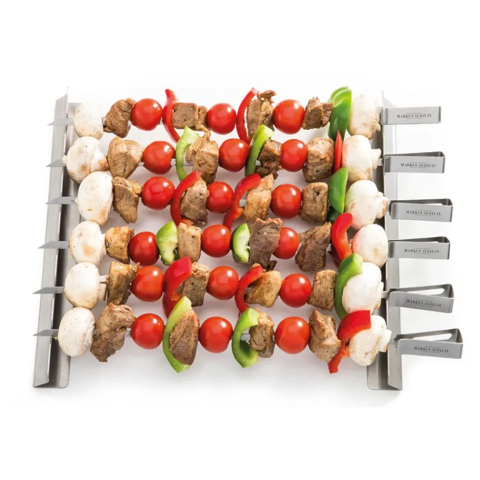 Setd e brochetas Markus 8 piezas 16x37 cm, Silver*Markus Aujalay New