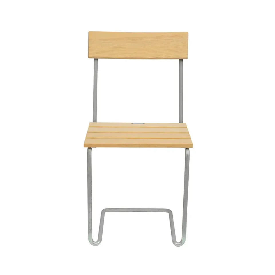 Silla 1, Pino aceitado-galvanizada en caliente*Grythyttan Stålmöbler Outlet