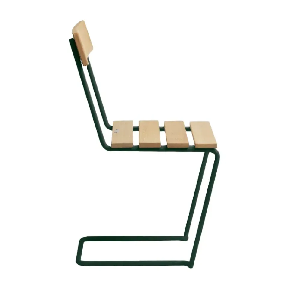 Silla 1, Pino aceitado-verde*Grythyttan Stålmöbler Hot
