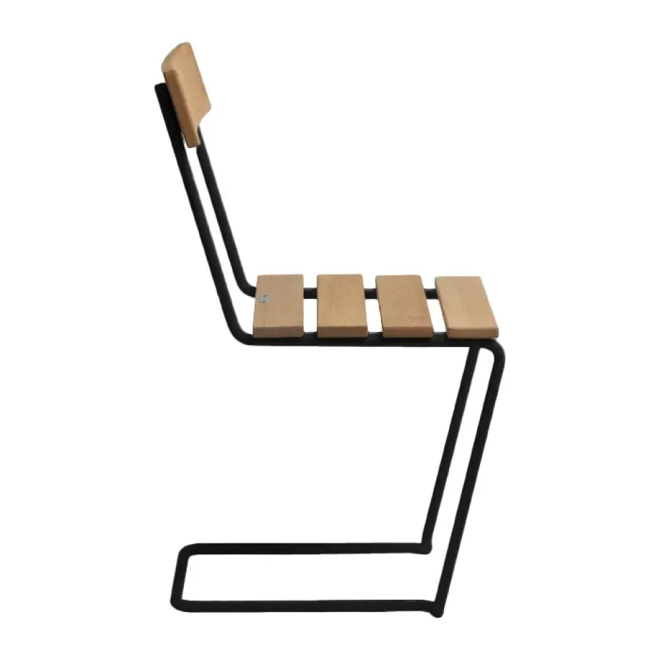 Silla 1, Roble aceitado-negro*Grythyttan Stålmöbler Discount