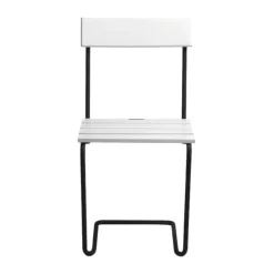 Silla 1, Roble tratado blanco-negro*Grythyttan Stålmöbler Hot