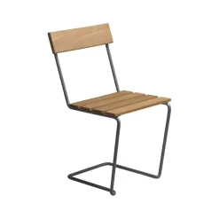 Silla 1, Teca-estructura galvanizada en caliente*Grythyttan Stålmöbler Clearance