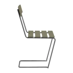 Silla 1, claro roble-acero galvanizado*Grythyttan Stålmöbler Hot
