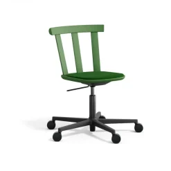 Silla Alt base giratoria con asiento tapizado abedul, Hallingdal 65-960 green-musgo 16*Stolab Sale