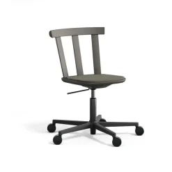 Silla Alt base giratoria con asiento tapizado abedul, Hallingdal 65-153 dark grey- oscuro 62*Stolab Sale