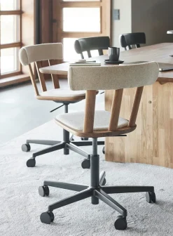 Silla Alt base giratoria con asiento tapizado roble, Hallingdal 65-220-natural aceite*Stolab Sale