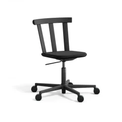 Silla Alt base giratoria con asiento tapizado abedul, Hallingdal 65-180 -mate 99*Stolab Online