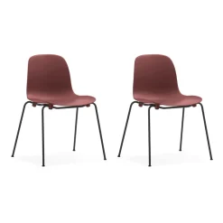 Silla apilable Form negro acero 52x79 cm,*Normann Copenhagen