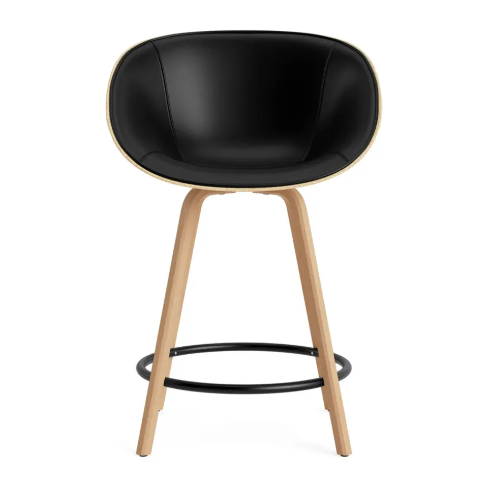 Silla asiento tapizado Mat Bar Armchair 65 cm, Ultra 41599-hemp-beech-black steel*Normann Copenhagen Best