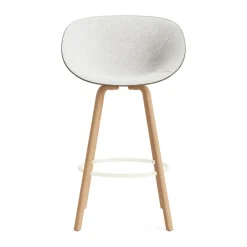 Silla asiento tapizado Mat Bar Armchair 75 cm, Hallingdal 110-seaweed-beech-cream steel*Normann Copenhagen Clearance
