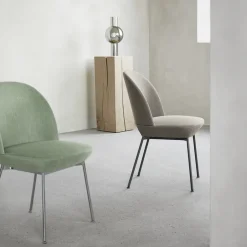 Silla auxiliar Oslo tapizada en tela, Ocean 21-Anthracite black*Muuto Sale