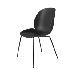Silla Beetle, Black, patas acero cromado*GUBI New