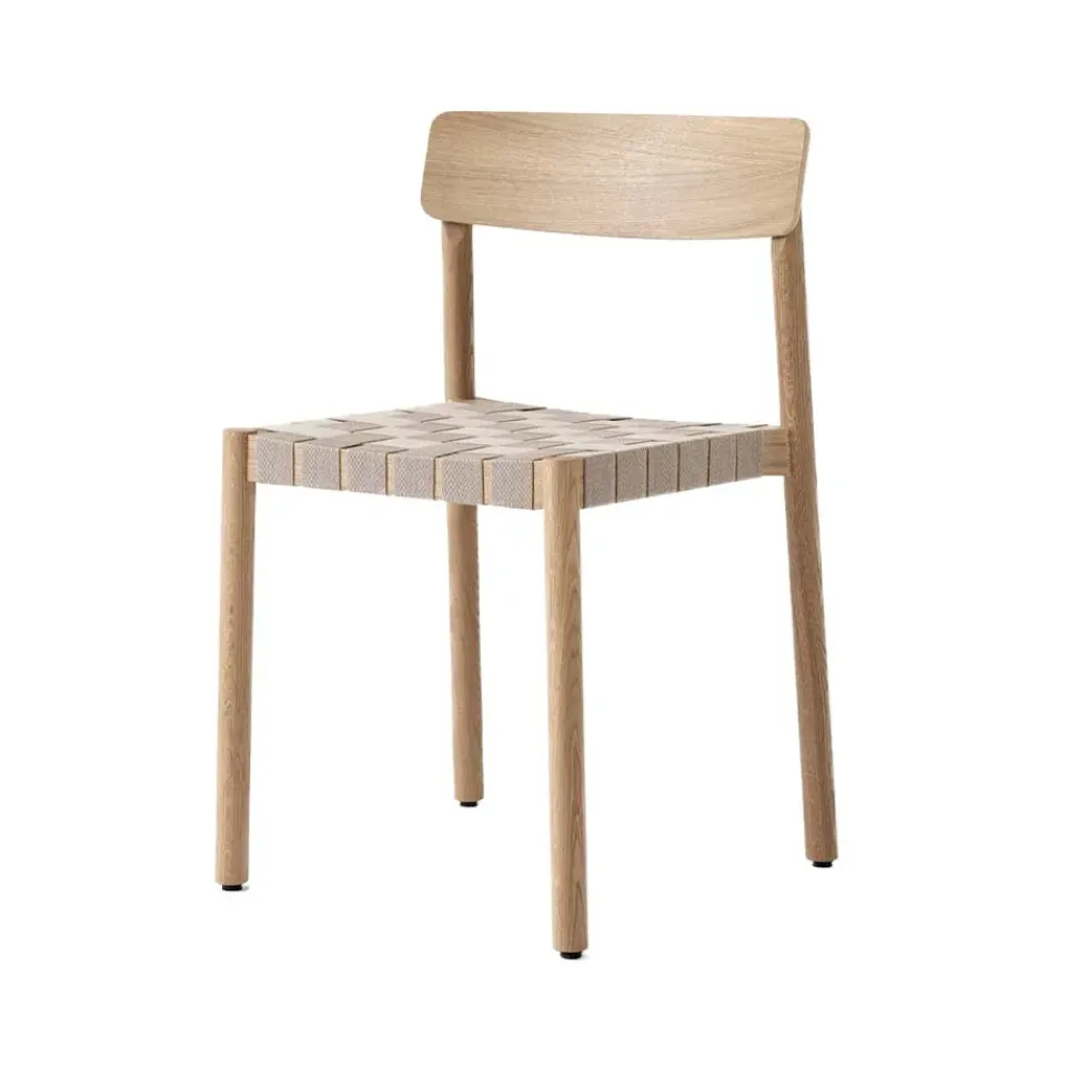 Silla Betty TK1, Roble, asiento de lino natural trenzado*&Tradition Sale