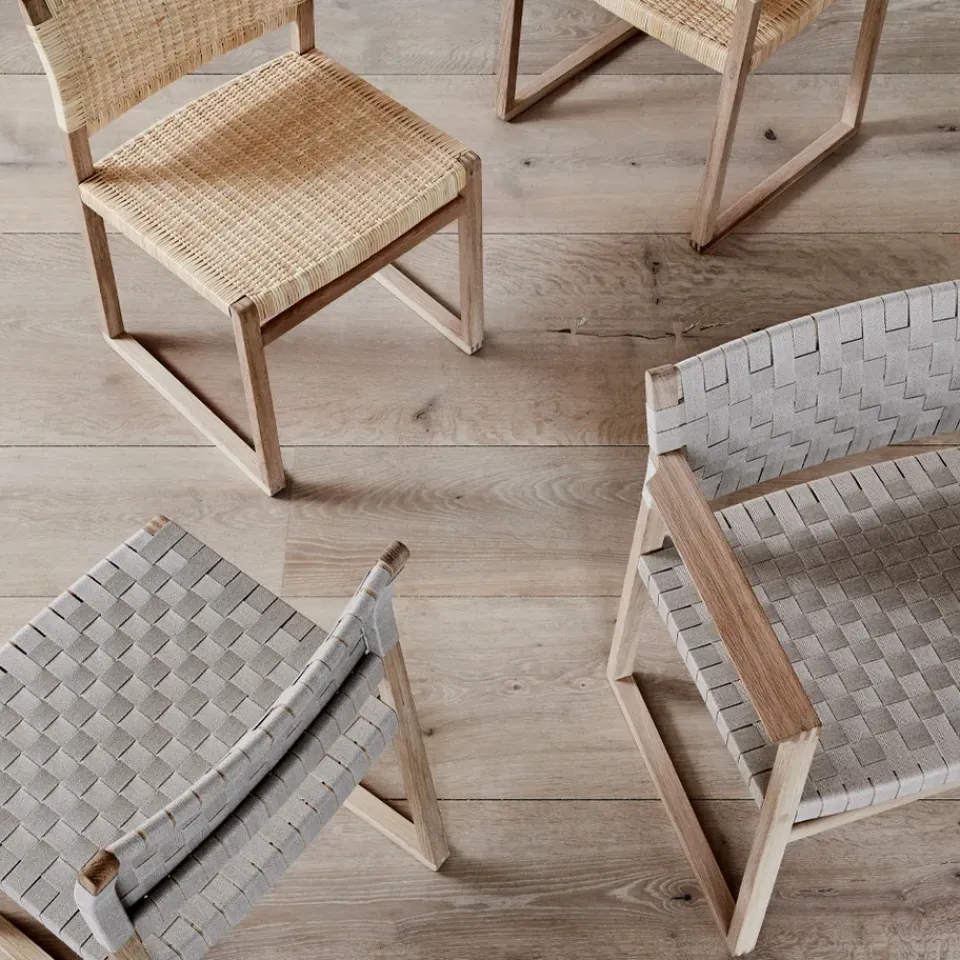 Silla BM61, Estructura trenzada natural aceitada*Fredericia Furniture Sale