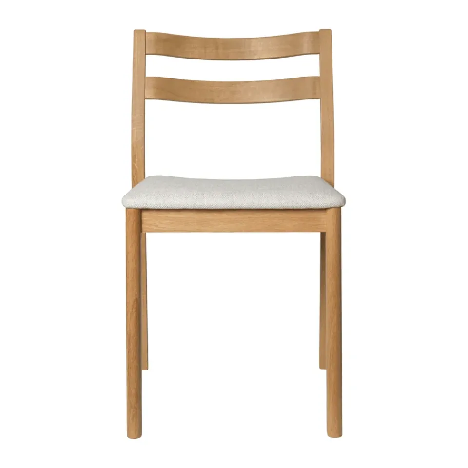 Silla Boda, Asiento tapizado, roble off-white*Ferm Living Outlet