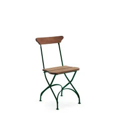 Silla Classic N. 2, Caoba aceitado, soporte verde*Byarums bruk New