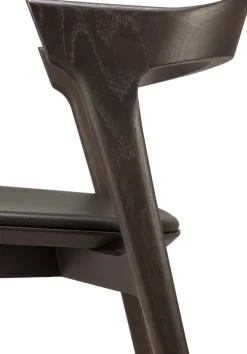 Silla con asiento de cuero Bok , Roble tintado -cuero*Ethnicraft Online