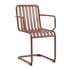 Silla con brazos Palissade Cantilever, Iron red*HAY New