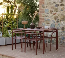 Silla con reposabrazos Bliss, Desert red*Cane-line Discount