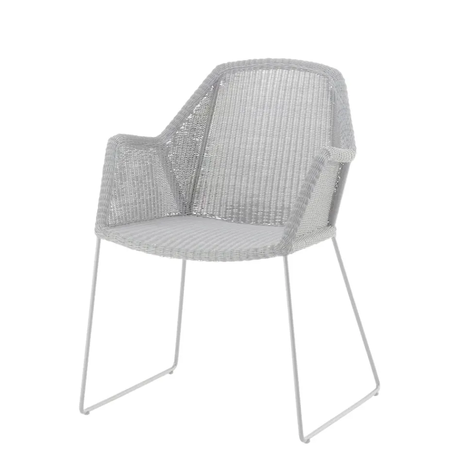 Silla con reposabrazos Breeze, White grey*Cane-line Hot