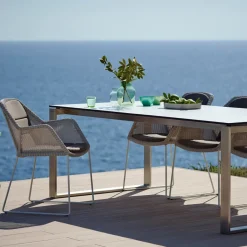 Silla con reposabrazos Breeze, White grey*Cane-line Hot