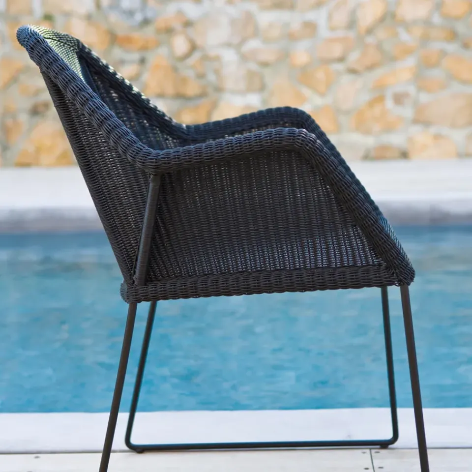Silla con reposabrazos Breeze, White grey*Cane-line Hot