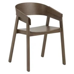 Silla con reposabrazos Cover, Stained dark brown*Muuto Hot