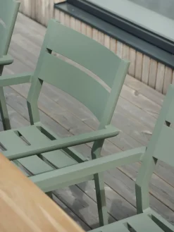 Silla con reposabrazos Delia, Dusty green*Brafab Clearance