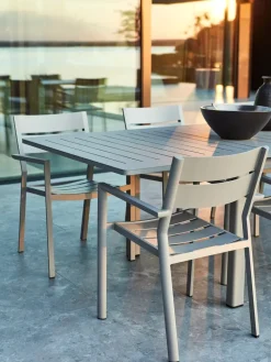 Silla con reposabrazos Delia, Light grey*Brafab Discount