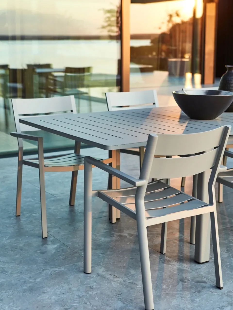 Silla con reposabrazos Delia, Light grey*Brafab Discount