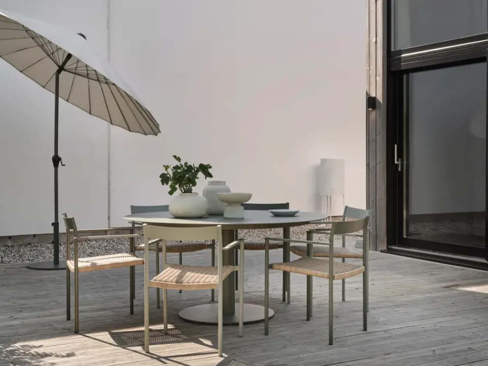 Silla con reposabrazos DK, Dusty green*Brafab Outlet