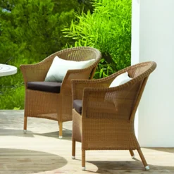 Silla con reposabrazos Lansing weave, Taupe*Cane-line Clearance