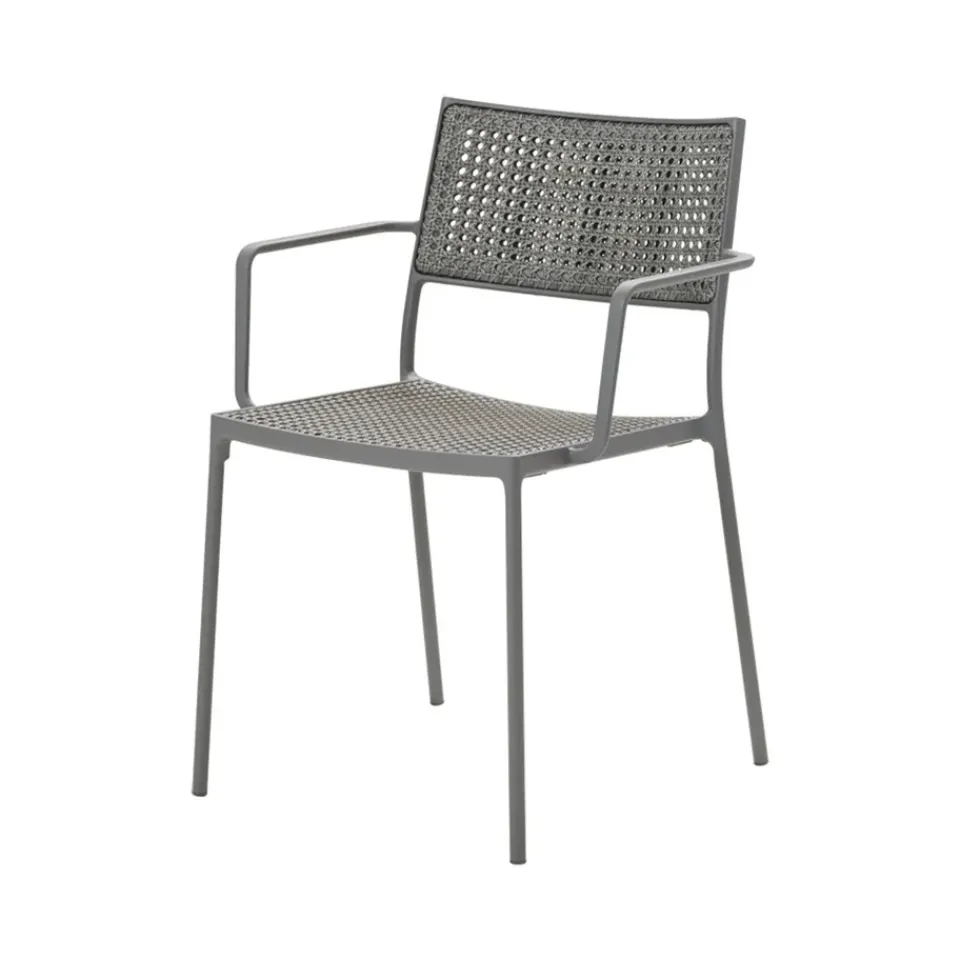 Silla con reposabrazos Less, Light grey*Cane-line Sale