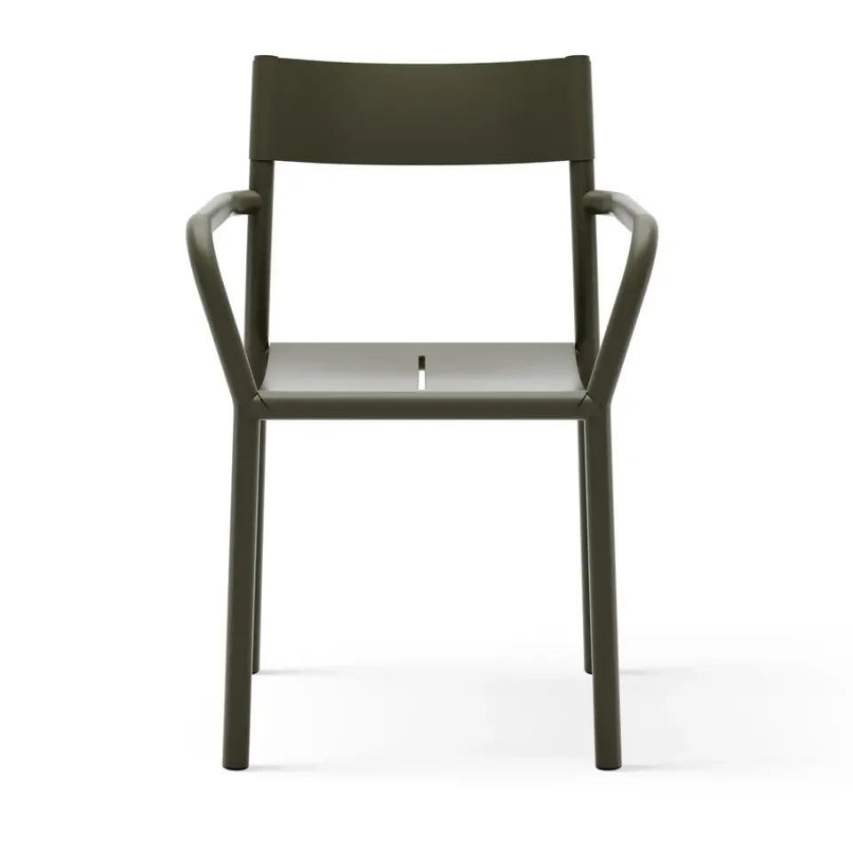 Silla con reposabrazos May Armchair Outdoor, Dark Green*New Works