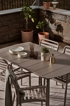 Silla con reposabrazos Messina, Taupe*1898 Clearance