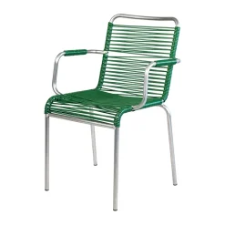 Silla con reposabrazos Mya Spaghetti, Dark green*Fiam Discount