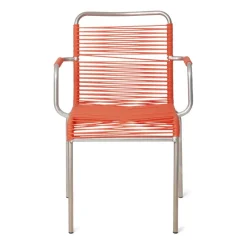Silla con reposabrazos Mya aluminio, Orange*Fiam Online