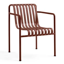 Silla con reposabrazos Palissade Dining, Iron red*HAY Clearance