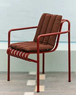 Silla con reposabrazos Palissade Dining, Iron red*HAY Clearance
