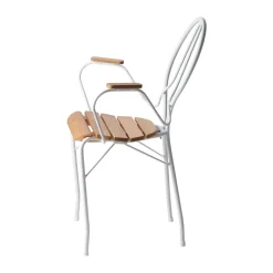 Silla con reposabrazos Pia, Soporte de acero lacado - roble aceitado*Gärsnäs Sale