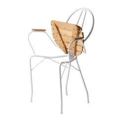Silla con reposabrazos Pia, Soporte de acero lacado - roble aceitado*Gärsnäs Sale