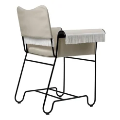 Silla con reposabrazos Tropique con flecos, Black-Leslie 12*GUBI Hot