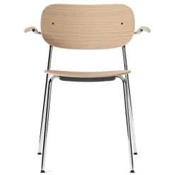 Silla de comedor con apoyabrazos Co patas cromadas, Roble*Audo Copenhagen Sale
