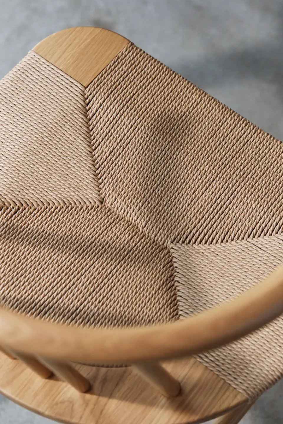 Silla de comedor VIOR asiento trenzado, Roble lacado-natural*NJRD Sale
